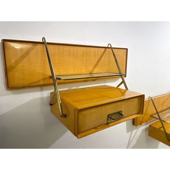 Image 1 of Paire de tables de nuit du milieu du siècle par Silvio Cavatorta, années 1950