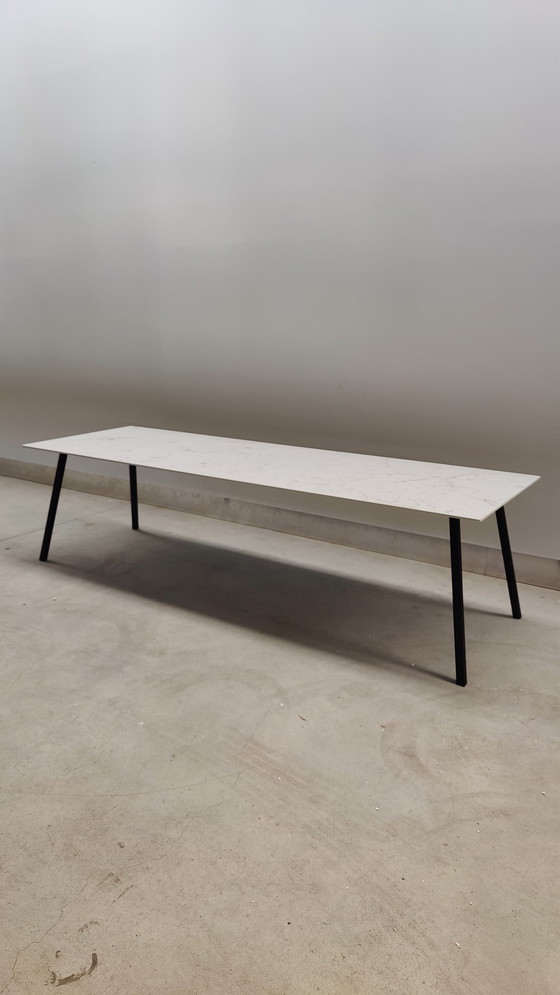 Image 1 of Table de salle à manger en céramique 280X90Cm - Blanc