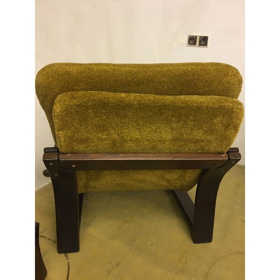 Image 1 of Fauteuil vintage avec repose-pieds, République tchèque, 1970
