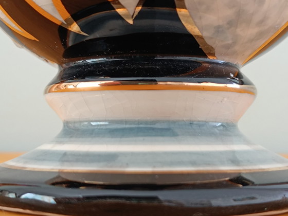 Image 1 of Vase Fait Main Aux Motifs Floraux 