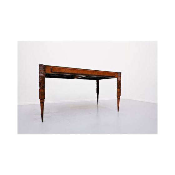 Image 1 of Table de salle à manger extensible vintage par pier luigi colli, italien 1940s