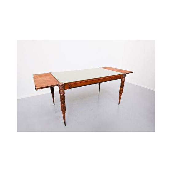 Image 1 of Table de salle à manger extensible vintage par pier luigi colli, italien 1940s