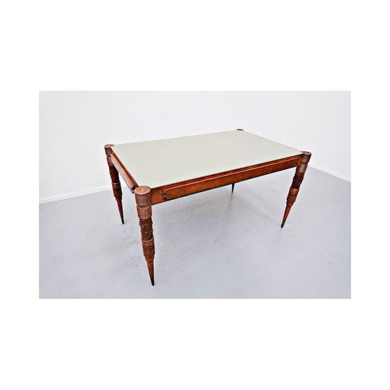 Image 1 of Table de salle à manger extensible vintage par pier luigi colli, italien 1940s