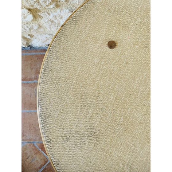 Image 1 of Table d'appoint vintage en bambou et rotin, 1960