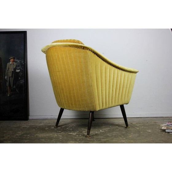 Image 1 of Fauteuil vintage allemand vert - années 1950