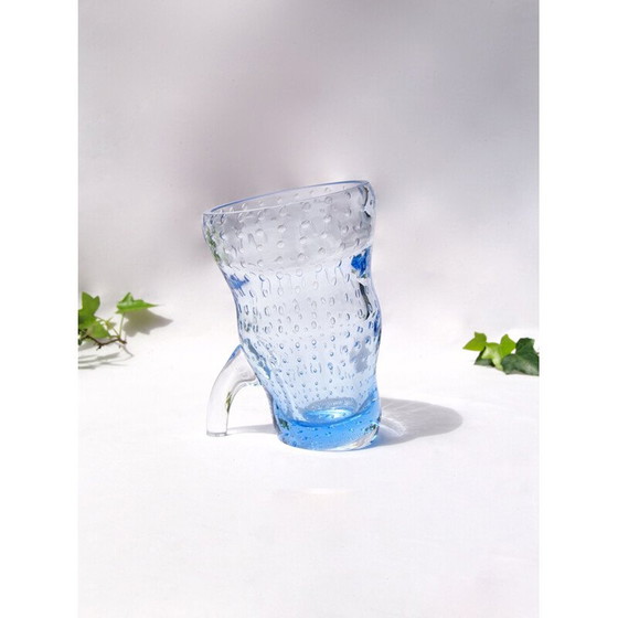 Image 1 of Vase vintage BolleBlu en verre de Murano avec bulles Italie 1970