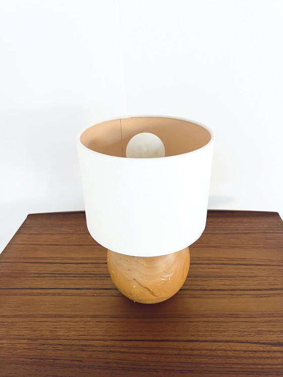 Image 1 of Lampe de table vintage en bois '70s