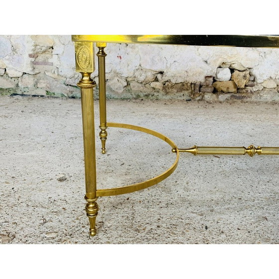 Image 1 of Table basse vintage en marbre vert, France 1960