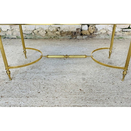 Image 1 of Table basse vintage en marbre vert, France 1960