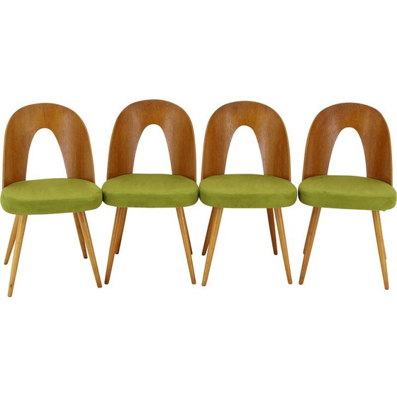 Image 1 of Ensemble de 4 chaises de salle à manger vintage par Antonin Suman, 1960s