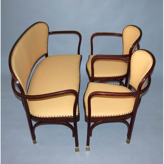 Image 1 of Ensemble de salon vintage Kohn No.717 par Gustav Siegel