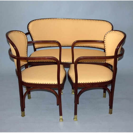Image 1 of Ensemble de salon vintage Kohn No.717 par Gustav Siegel