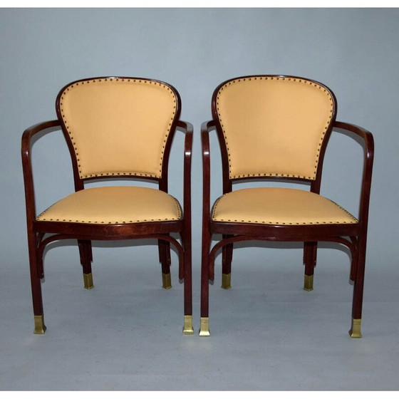 Image 1 of Ensemble de salon vintage Kohn No.717 par Gustav Siegel