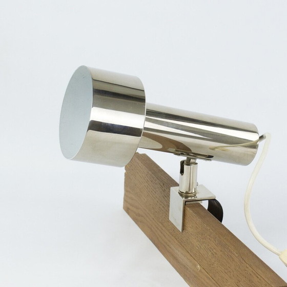 Image 1 of Paire de lampes d'appoint vintage à pince en chrome nickelé pour String Shelf