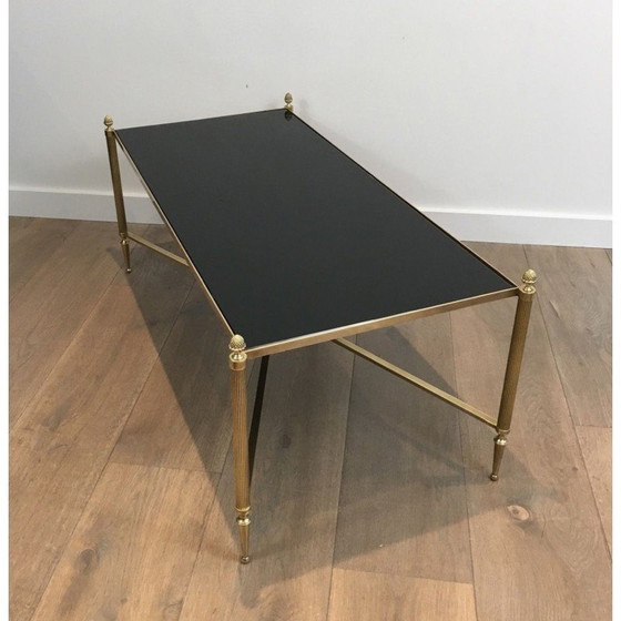 Image 1 of Table basse vintage en laiton par Maison Jansen, 1940