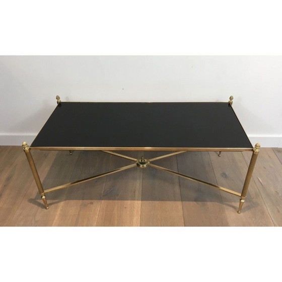 Image 1 of Table basse vintage en laiton par Maison Jansen, 1940