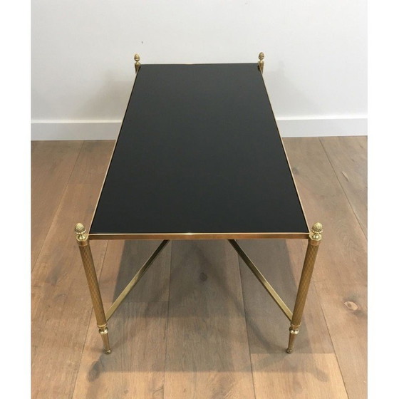 Image 1 of Table basse vintage en laiton par Maison Jansen, 1940