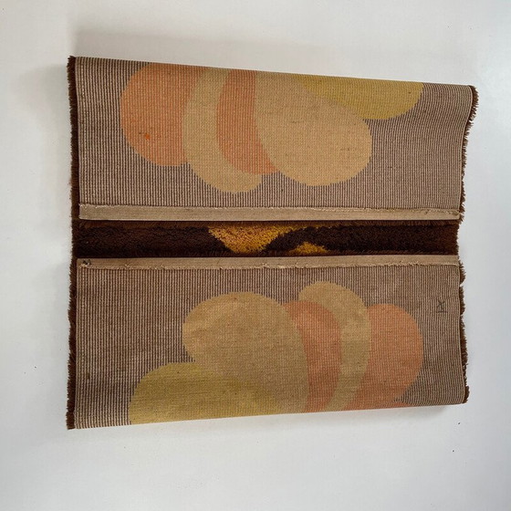 Image 1 of Tapis vintage à poils longs en laine multicolore, Allemagne, années 1970