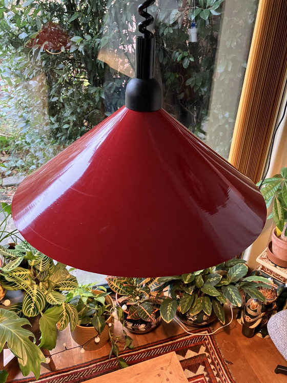 Image 1 of Lampe pendante rétro rouge