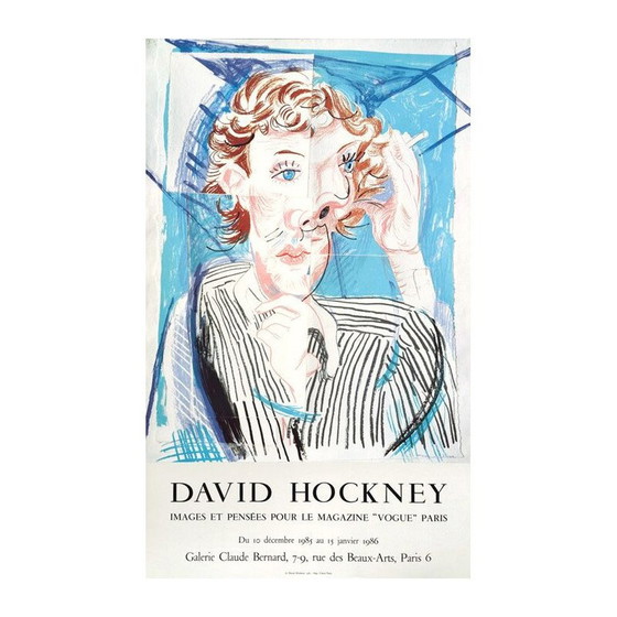 Image 1 of Affiche vintage par David Hockney, 1986