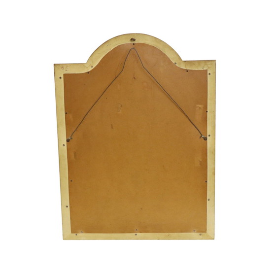 Image 1 of Miroir de style rococo à feuilles d'or Mid Century