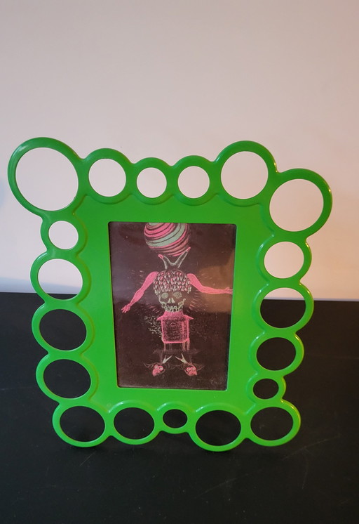 Cadre photo vintage IKEA vert dans le style Pop-Art