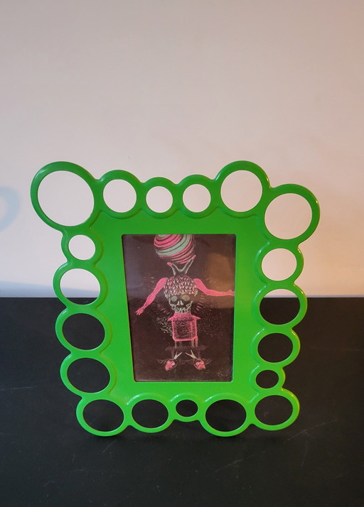 Cadre photo vintage IKEA vert dans le style Pop-Art