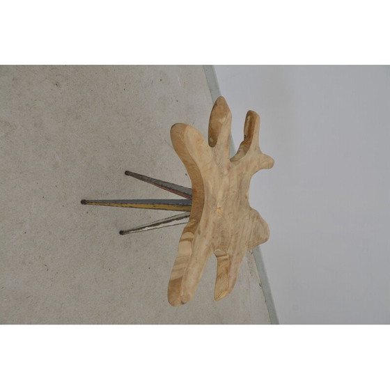 Image 1 of Table d'appoint "fleur" en teck, 1980