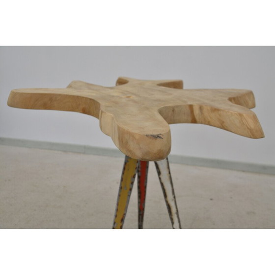 Image 1 of Table d'appoint "fleur" en teck, 1980