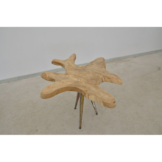 Image 1 of Table d'appoint "fleur" en teck, 1980