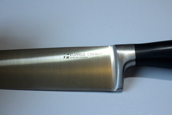 Image 1 of Grand couteau de cuisine de haute qualité - Couteau de cuisine en acier inoxydable - Vintage