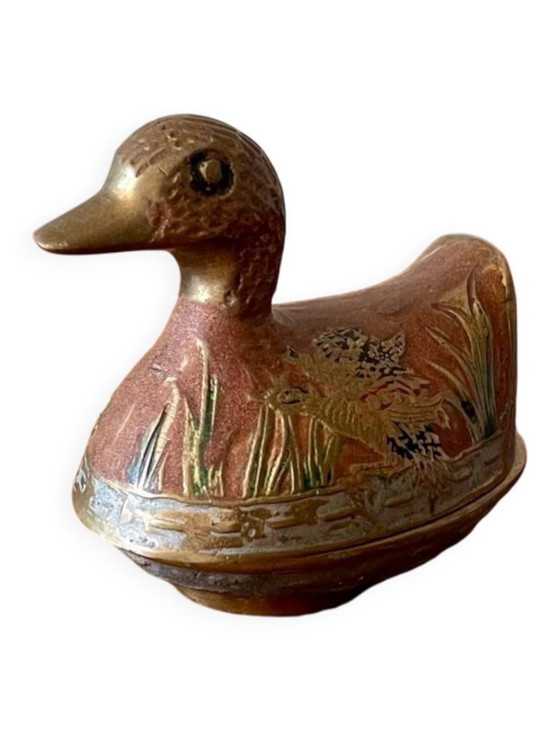 Image 1 of Boîte Canard En Laiton