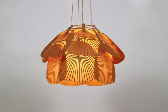 Image 1 of Lustre Ju-Yon, série Uchiwa par Ingo Maurer pour Design M, Allemagne 1973