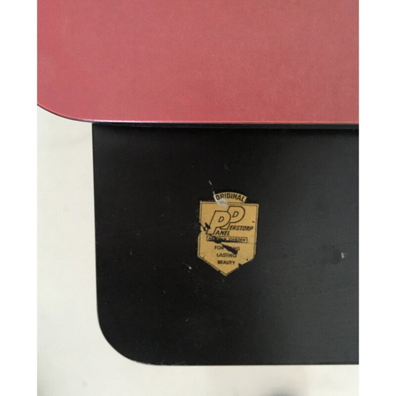 Image 1 of Ensemble de 3 tables gigognes industrielles vintage par Pilastro, Suède 1960