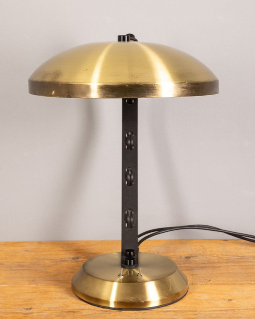 Lampe de table italienne en laiton, 1970