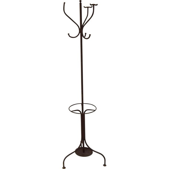 Porte-manteau et porte-parapluie vintage en fonte, 1920