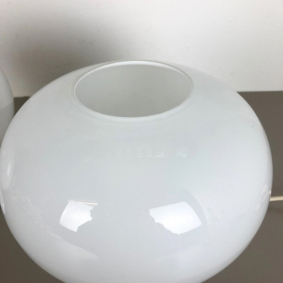 Image 1 of Paire de lampes de table vintage en verre de Cosack Lights, Allemagne 1970