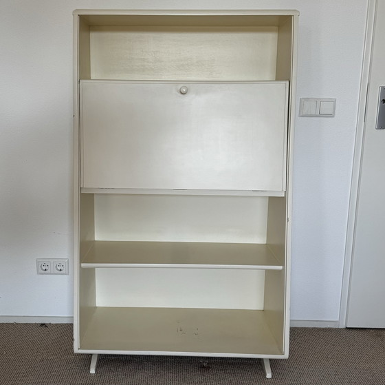 Image 1 of Sixties Secretaire White Wood