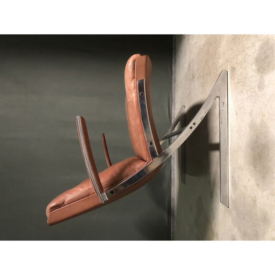 Image 1 of Paire de fauteuils vintage "Lobby" en fibre de verre et cuir par Preben Fabricius pour Arnold Exclusiv, 1972