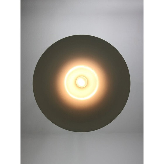 Image 1 of Lampe suspendue vintage à trompette blanche par Claus Bonderup et Torsten Thorup, Danemark