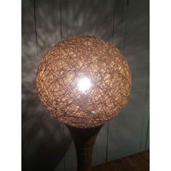 Image 1 of Lampe vintage en rotin, 1970