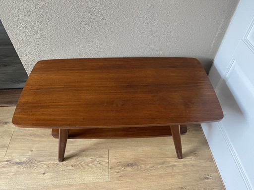 Table basse vintage en teck des années 60