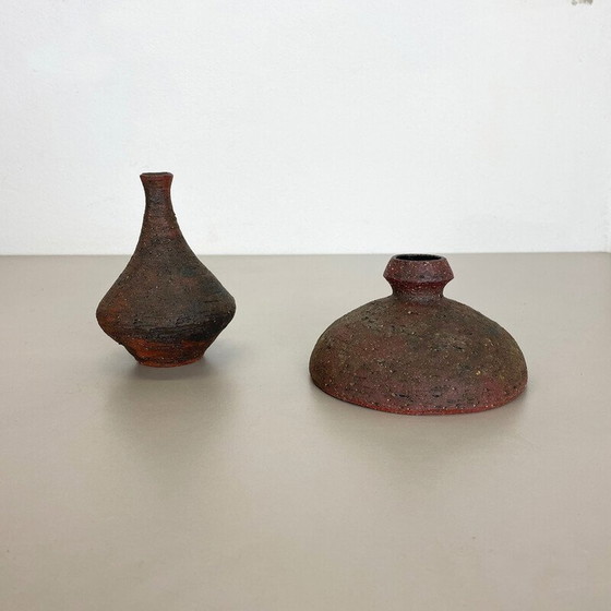 Image 1 of Paire d'objets sculpturaux en poterie Studio de Gerhard Liebenthron, Allemagne, années 1970