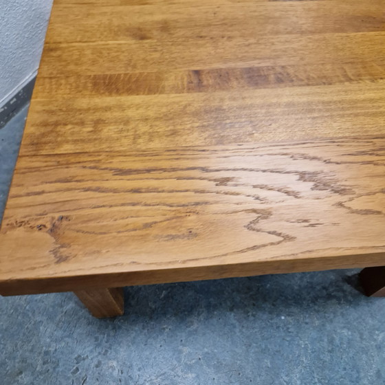 Image 1 of Table basse vintage en chêne 60s 70s
