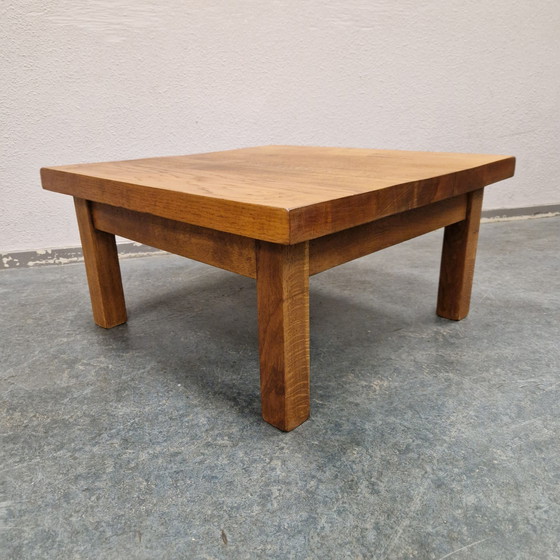 Image 1 of Table basse vintage en chêne 60s 70s