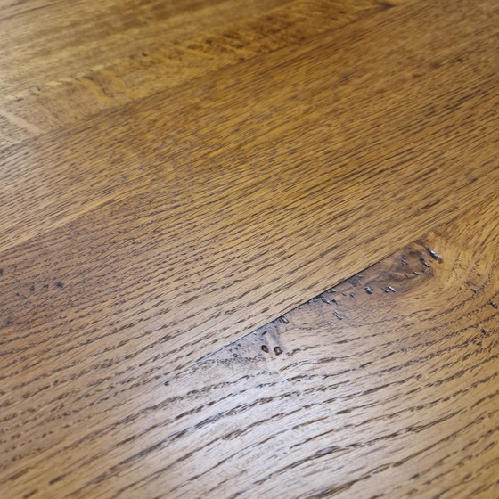 Image 1 of Table basse vintage en chêne 60s 70s