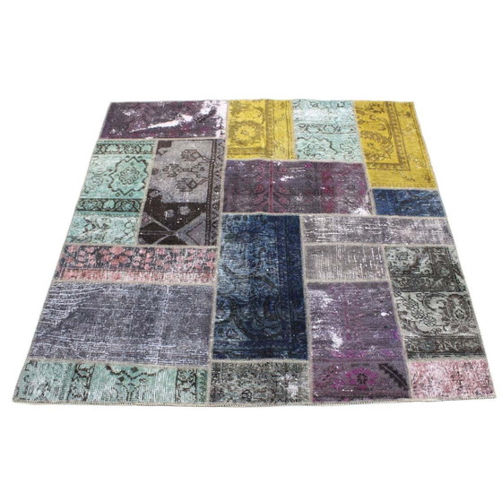 Image 1 of Tapis persan Patchwork 147X147 N°:2528