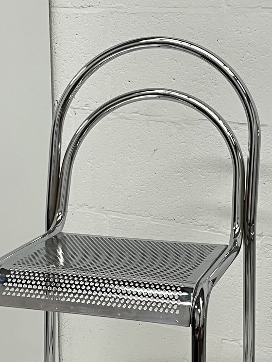 Image 1 of Ensemble de 2 tabourets de bar chromés