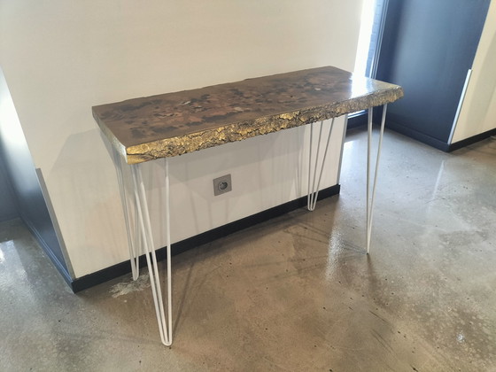 Image 1 of Console Design Bois et Métal 