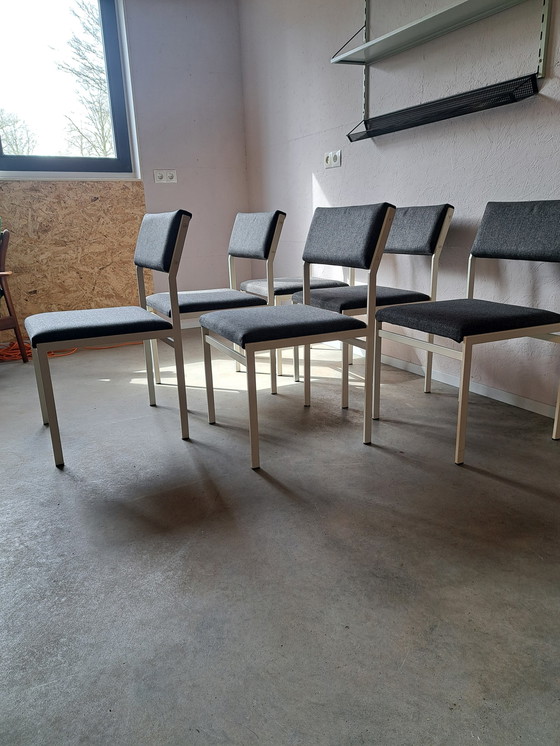 Image 1 of Ensemble de 6 chaises de salle à manger Pastoe Sm07